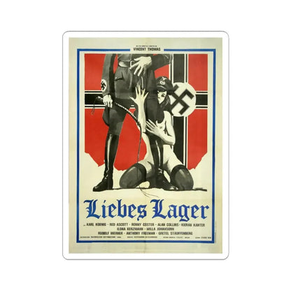 LIEBES LAGER 1976 Movie Poster - STICKER Vinyl Kiss-Cut Decal 6 Inch White - The Sticker Space