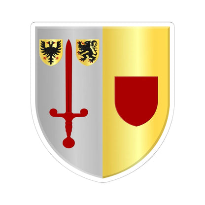 Lierde wapen (Belgium) (Coat of Arms) STICKER Vinyl Kiss-Cut Decal 6 Inch White - The Sticker Space