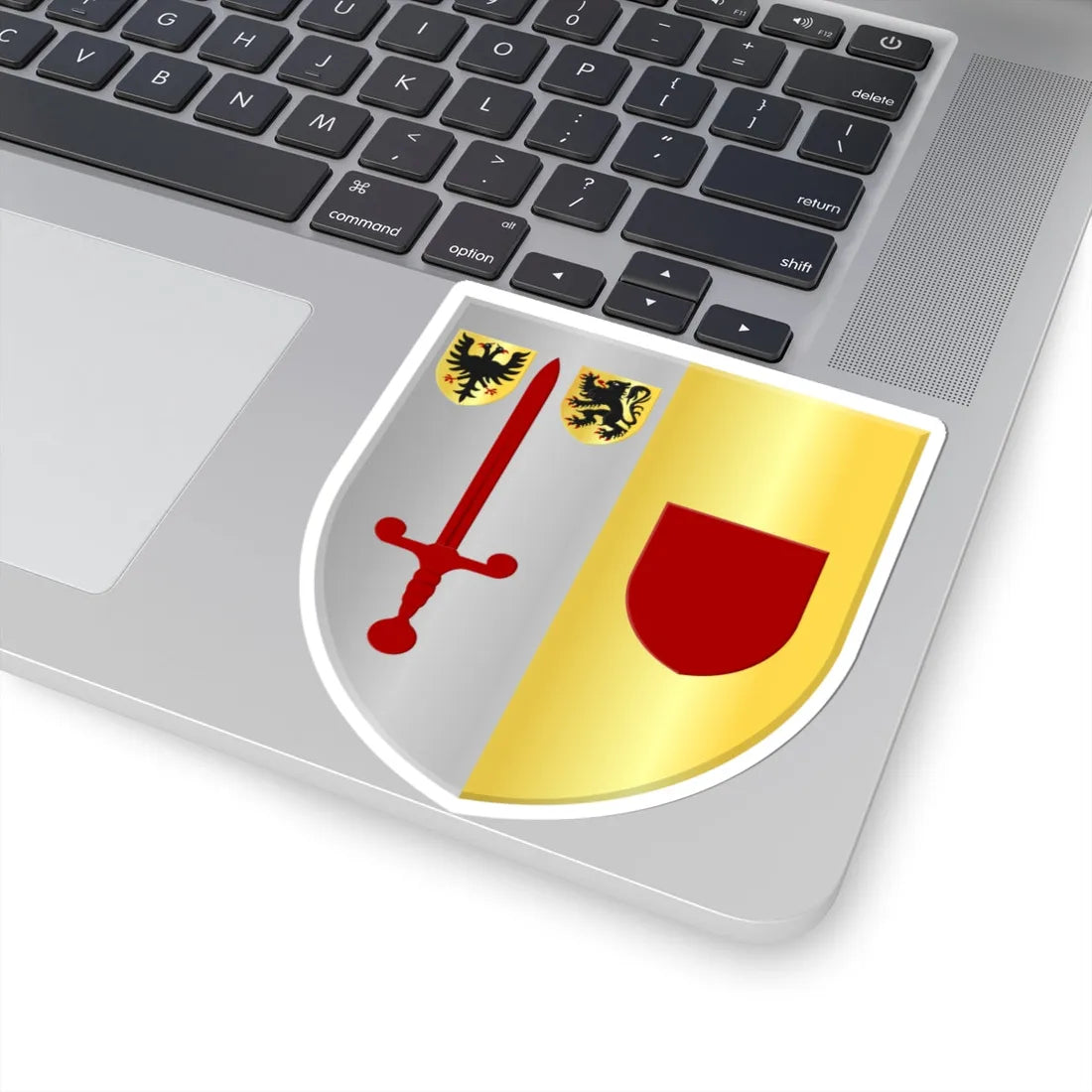 Lierde wapen (Belgium) (Coat of Arms) STICKER Vinyl Kiss-Cut Decal - The Sticker Space