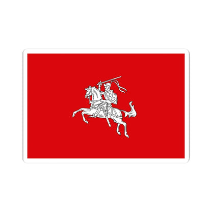 Lietuvos Respublikos Valst. veliava iki 1940 (Lithuania) (Coat of Arms) STICKER Vinyl Kiss-Cut Decal 3 Inch White - The Sticker Space