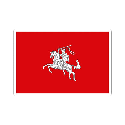 Lietuvos Respublikos Valst. veliava iki 1940 (Lithuania) (Coat of Arms) STICKER Vinyl Kiss-Cut Decal 4 Inch White - The Sticker Space