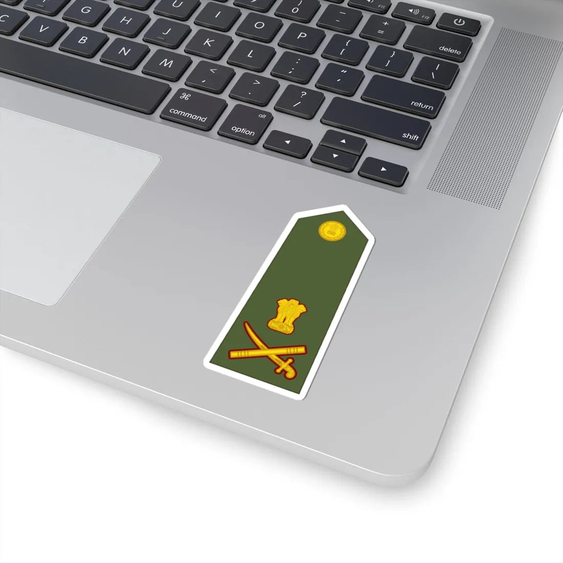 Lieutenant General of the Indian Army (India) (Military Rank) STICKER Vinyl Kiss-Cut Decal - The Sticker Space