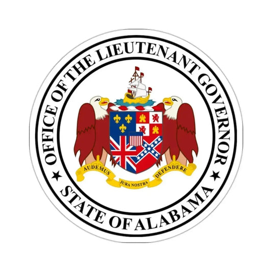 Lieutenant Governor of Alabama - STICKER Vinyl Kiss-Cut Decal 2 Inch White - The Sticker Space