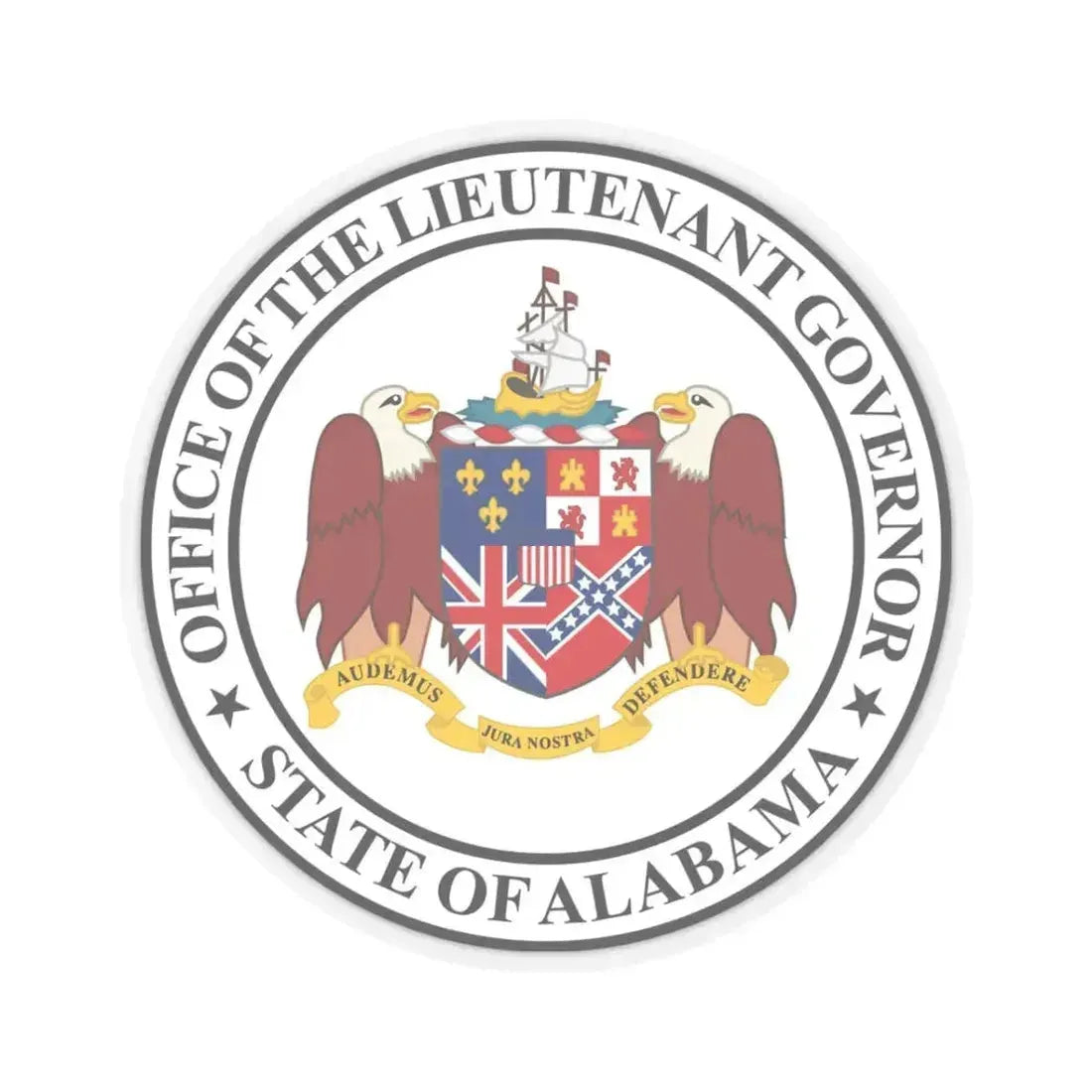 Lieutenant Governor of Alabama - STICKER Vinyl Kiss-Cut Decal 3 Inch Transparent - The Sticker Space