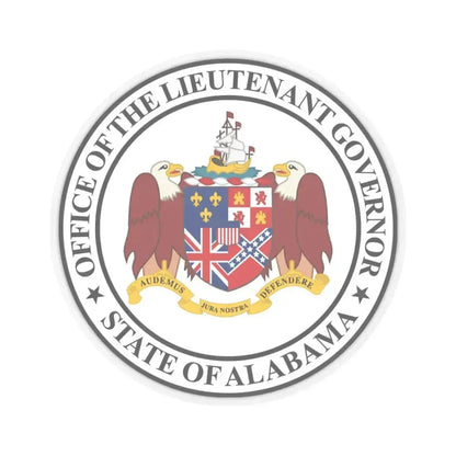 Lieutenant Governor of Alabama - STICKER Vinyl Kiss-Cut Decal 3 Inch Transparent - The Sticker Space
