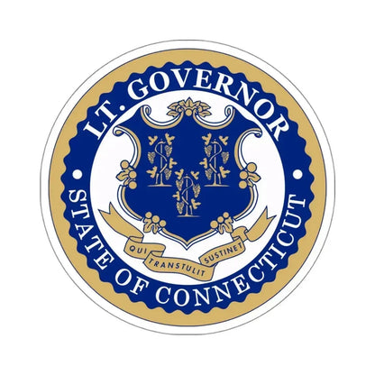 Lieutenant Governor of Connecticut - STICKER Vinyl Kiss-Cut Decal 4 Inch White - The Sticker Space
