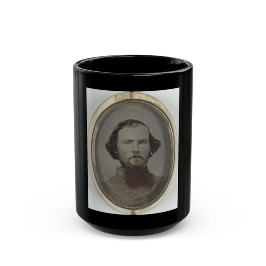 Lieutenant Hiram L. Hendley Of Co. A, 9th Tennessee Cavalry Battalion, In Silver Brooch (U.S. Civil War) Black Coffee Mug-15oz-The Sticker Space