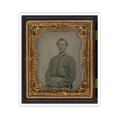 Lieutenant Horatio J. David of Company B, 16Th Georgia Infantry Regiment (U.S. Civil War) STICKER Vinyl Kiss-Cut Decal 2 Inch White - The Sticker Space