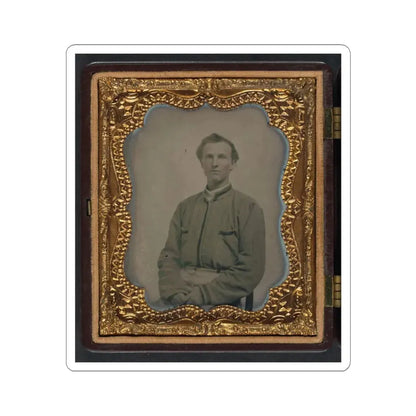 Lieutenant Horatio J. David of Company B, 16Th Georgia Infantry Regiment (U.S. Civil War) STICKER Vinyl Kiss-Cut Decal 3 Inch White - The Sticker Space