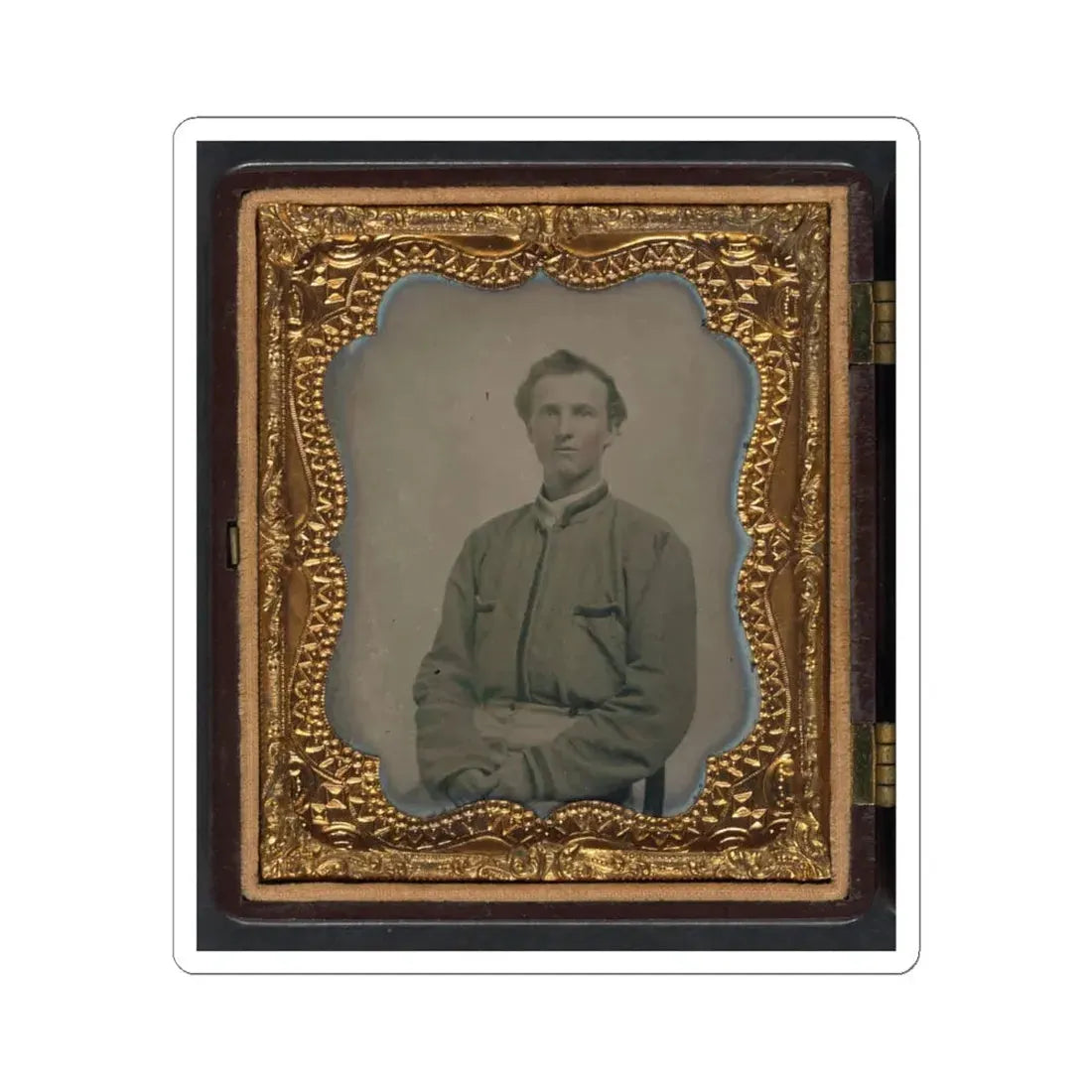 Lieutenant Horatio J. David of Company B, 16Th Georgia Infantry Regiment (U.S. Civil War) STICKER Vinyl Kiss-Cut Decal 4 Inch White - The Sticker Space