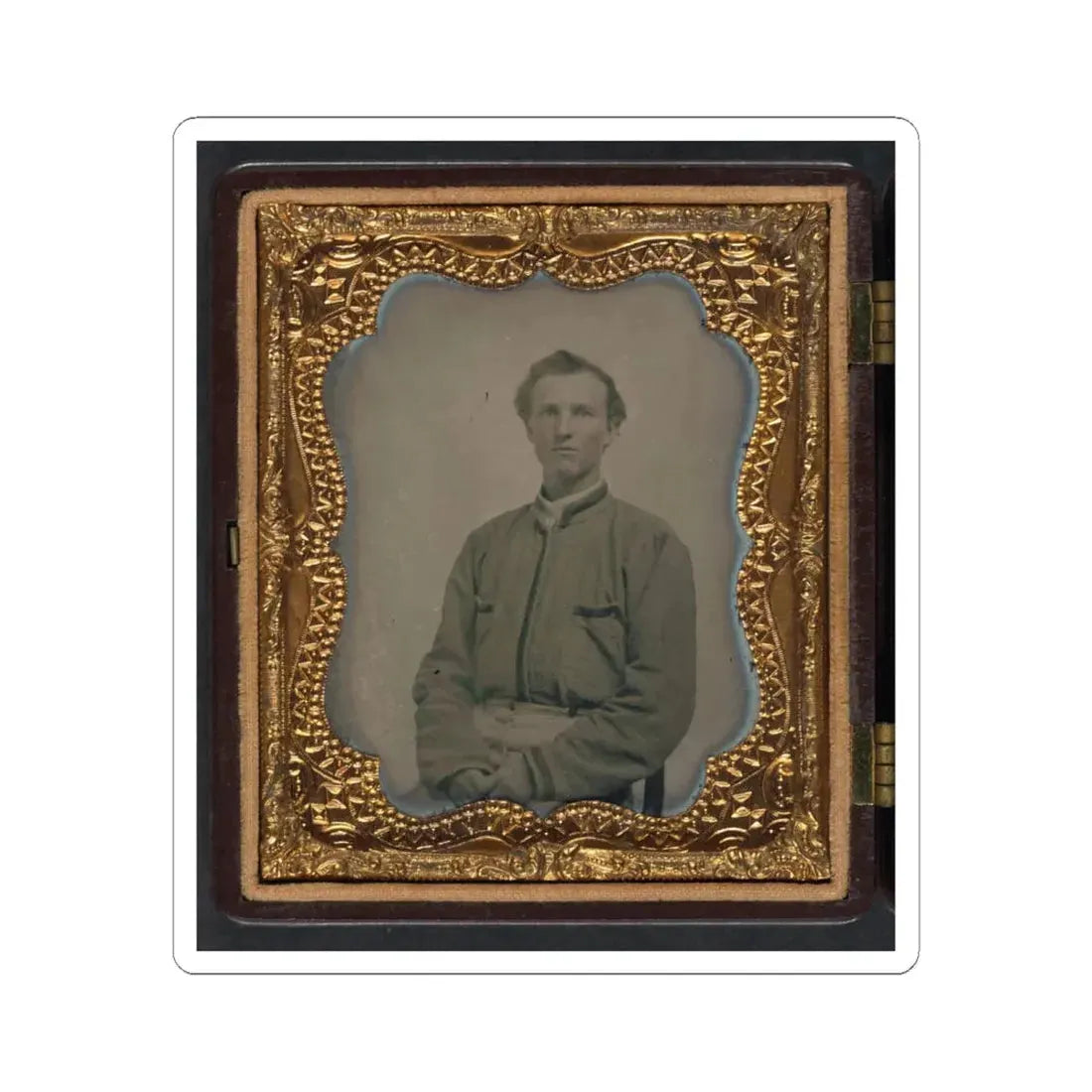 Lieutenant Horatio J. David of Company B, 16Th Georgia Infantry Regiment (U.S. Civil War) STICKER Vinyl Kiss-Cut Decal 6 Inch White - The Sticker Space