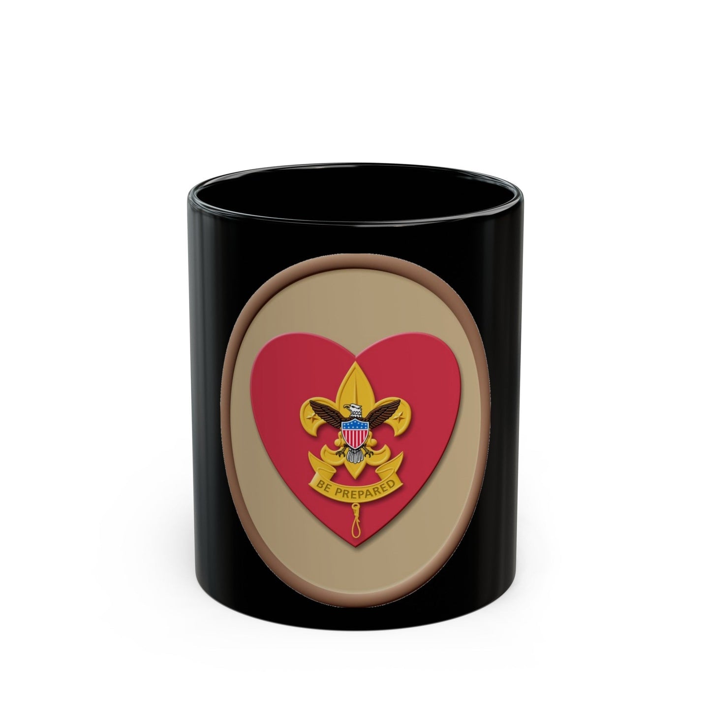 Life (Boy Scout Merit Badge) Black Coffee Mug-11oz-The Sticker Space