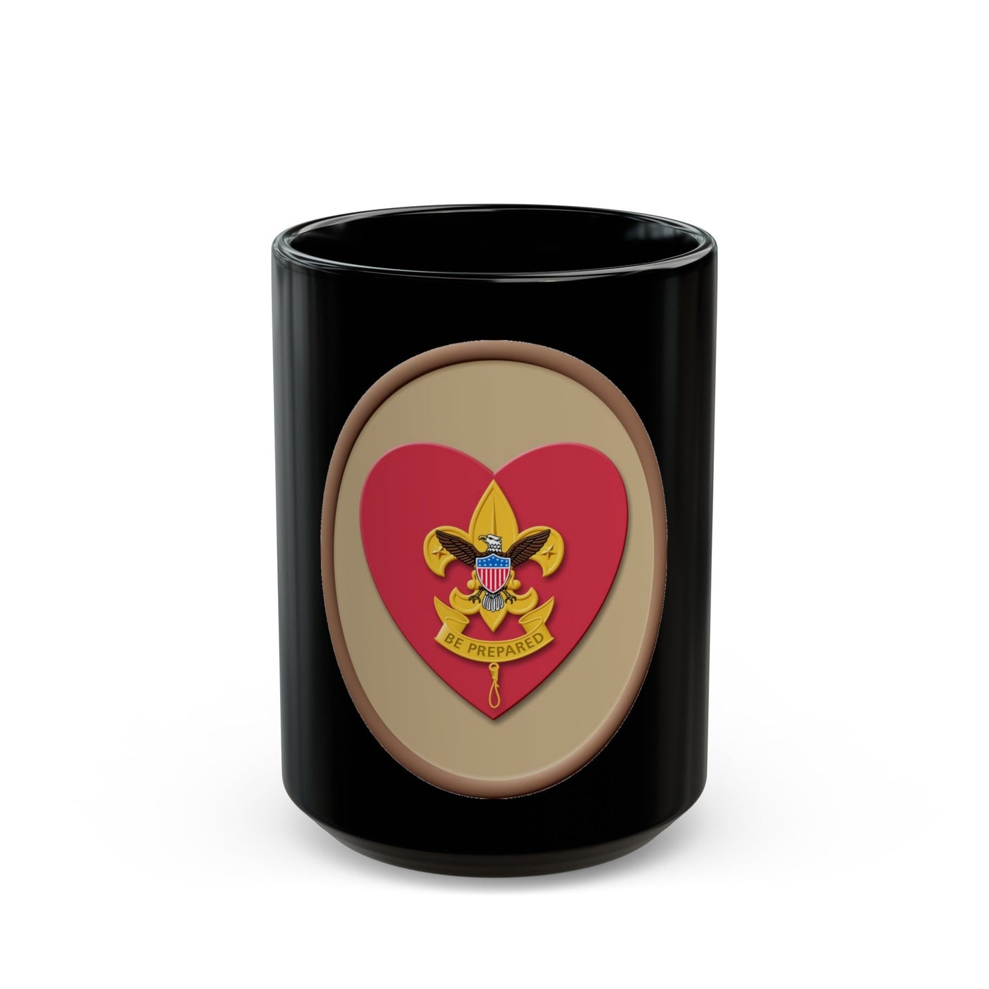 Life (Boy Scout Merit Badge) Black Coffee Mug-15oz-The Sticker Space