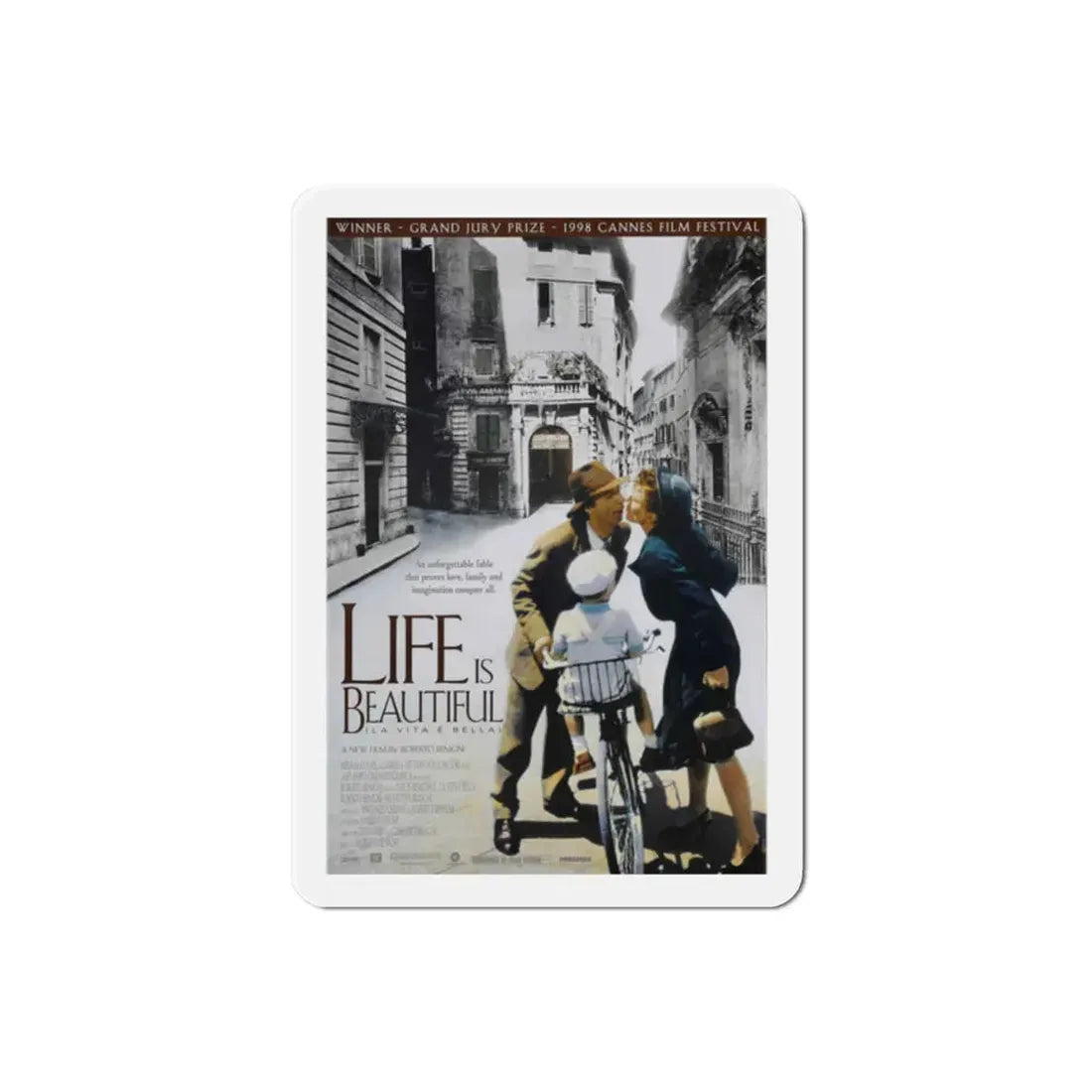 Life is Beautiful 1998 Movie Poster Refrigerator Magnet 2 Inch - The Sticker Space