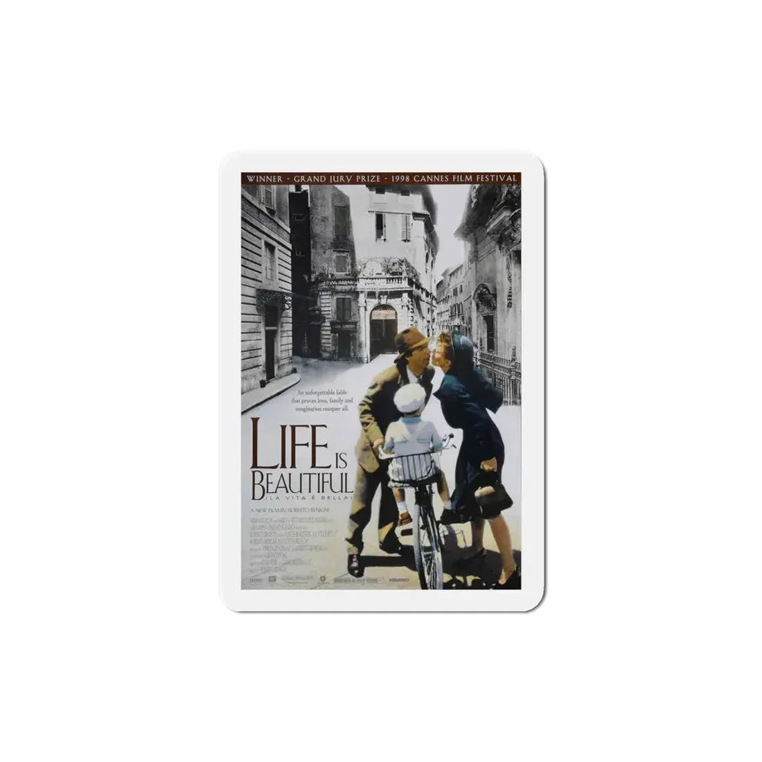 Life is Beautiful 1998 Movie Poster Refrigerator Magnet 5 Inch - The Sticker Space