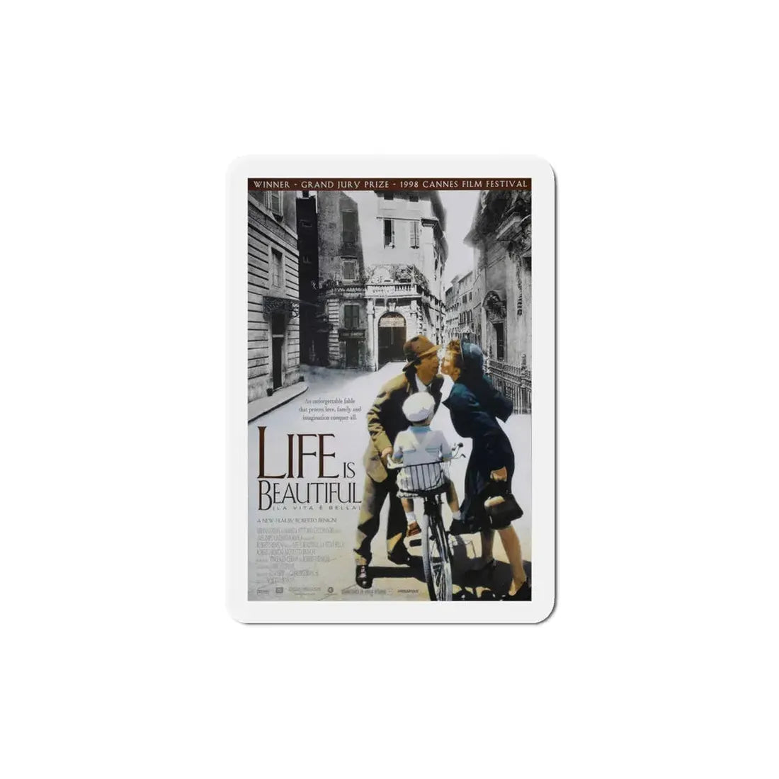 Life is Beautiful 1998 Movie Poster Refrigerator Magnet 6 Inch - The Sticker Space
