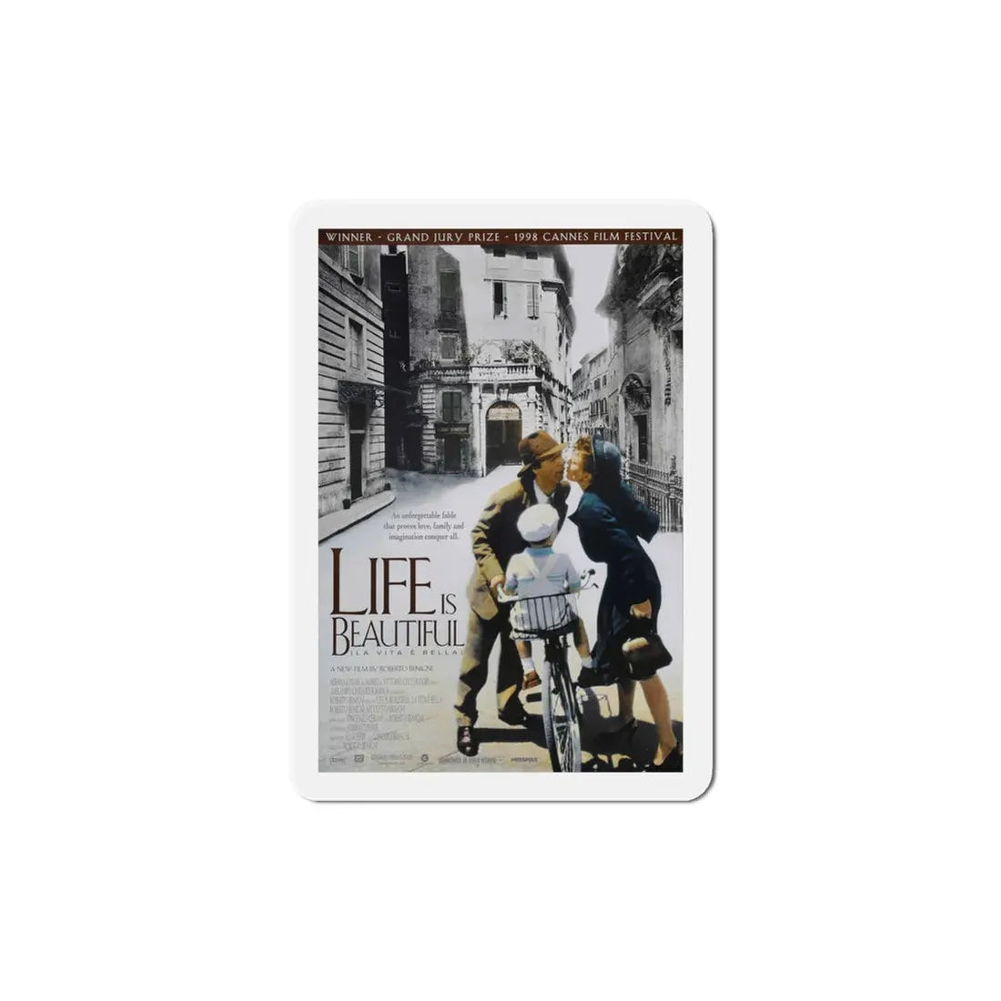 Life is Beautiful 1998 Movie Poster Refrigerator Magnet - The Sticker Space