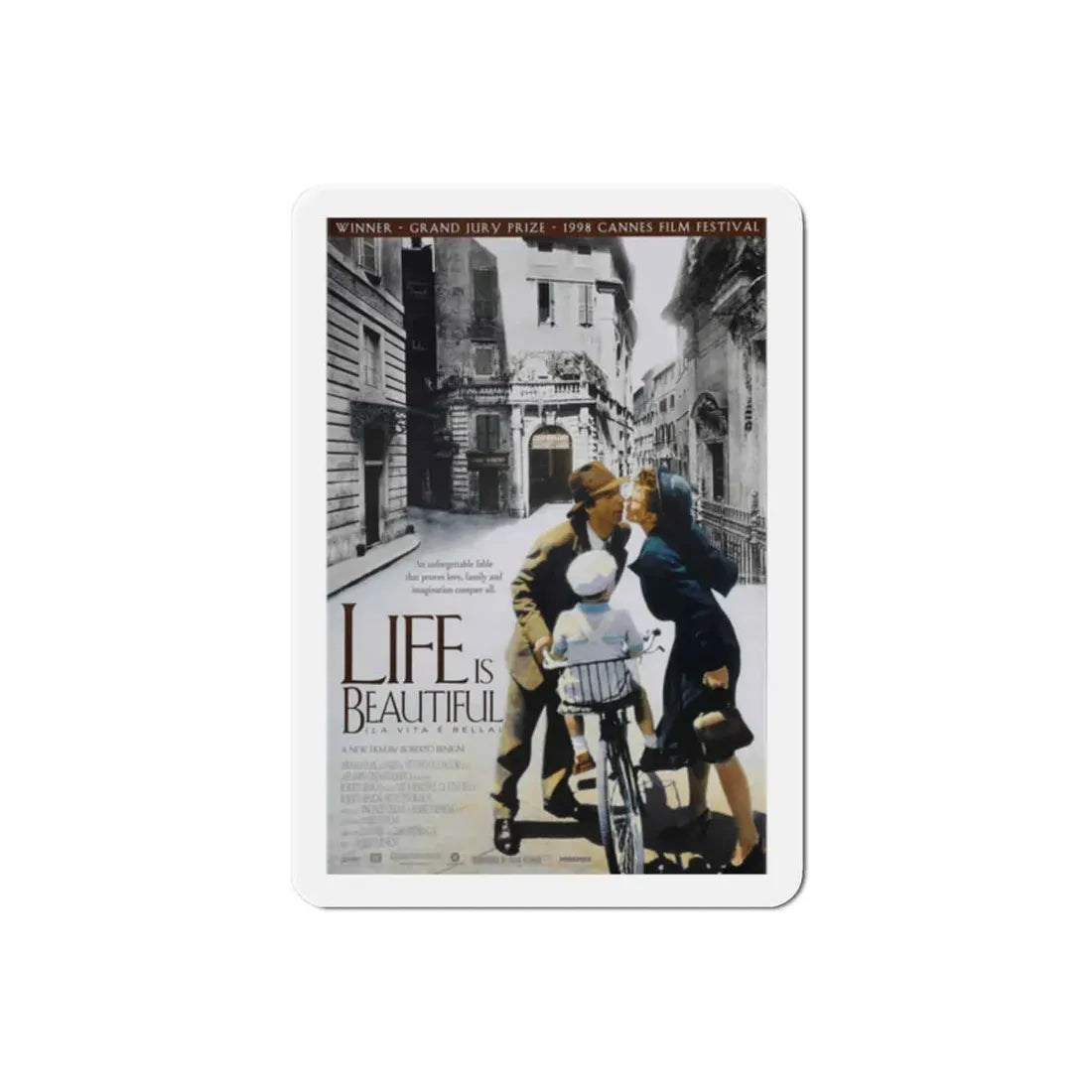 Life is Beautiful 1998 Movie Poster Refrigerator Magnet - The Sticker Space