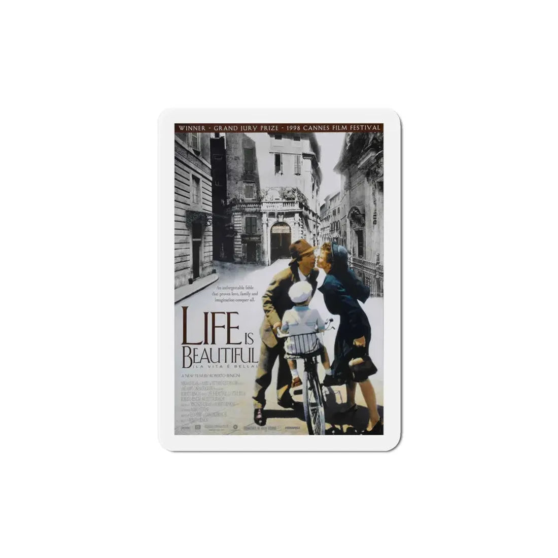 Life is Beautiful 1998 Movie Poster Refrigerator Magnet - The Sticker Space