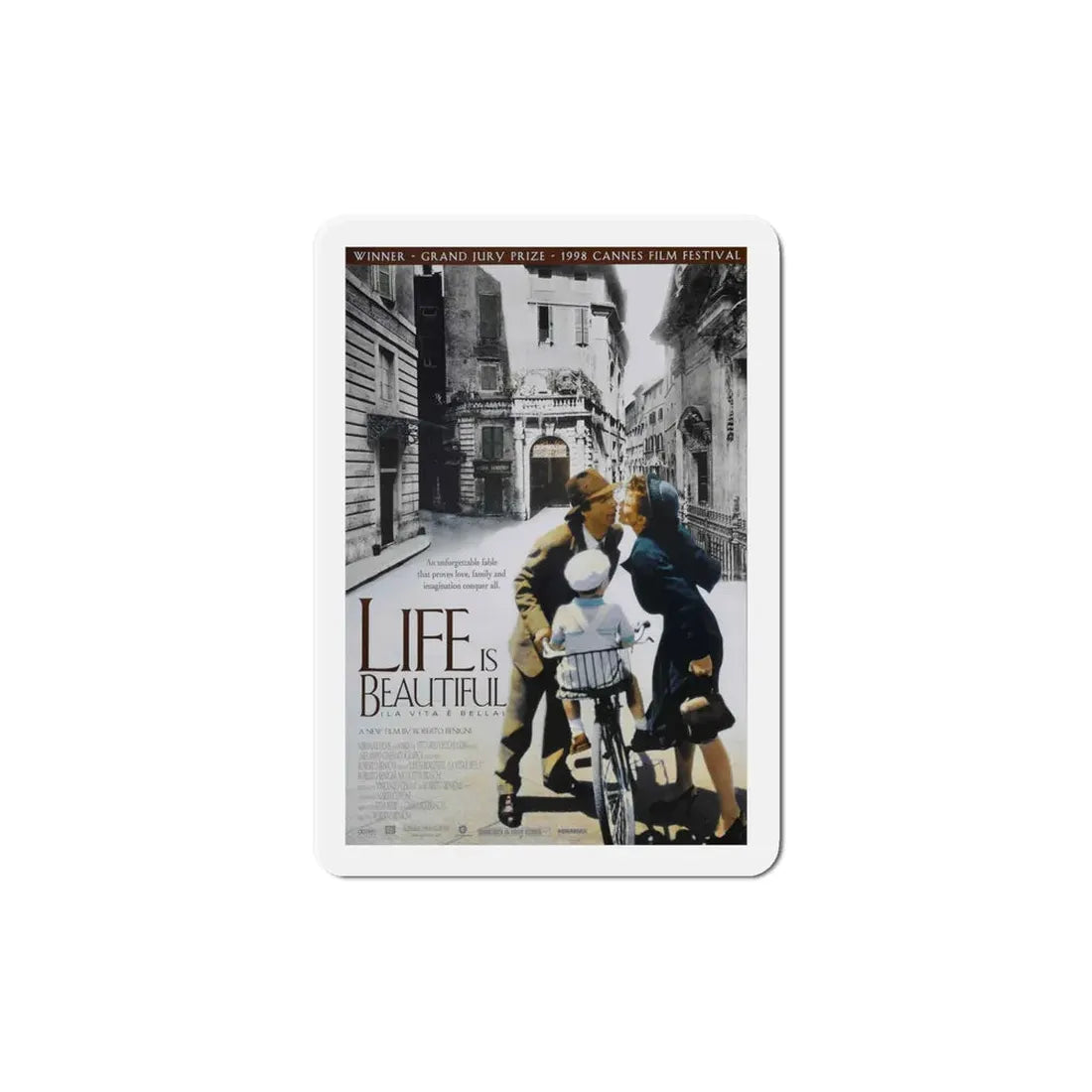 Life is Beautiful 1998 Movie Poster Refrigerator Magnet - The Sticker Space