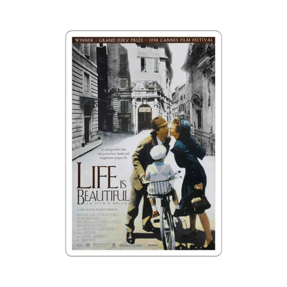 Life is Beautiful 1998 Movie Poster STICKER Vinyl Die-Cut Decal 4 Inch - The Sticker Space