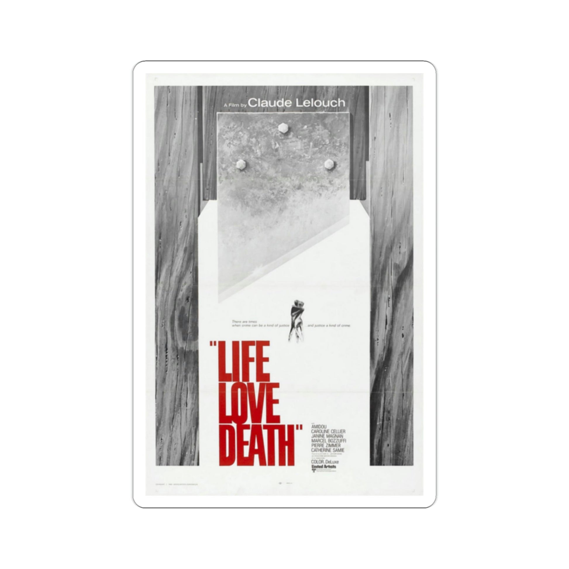 Life Love Death 1969 Movie Poster STICKER Vinyl Die-Cut Decal-2 Inch-The Sticker Space