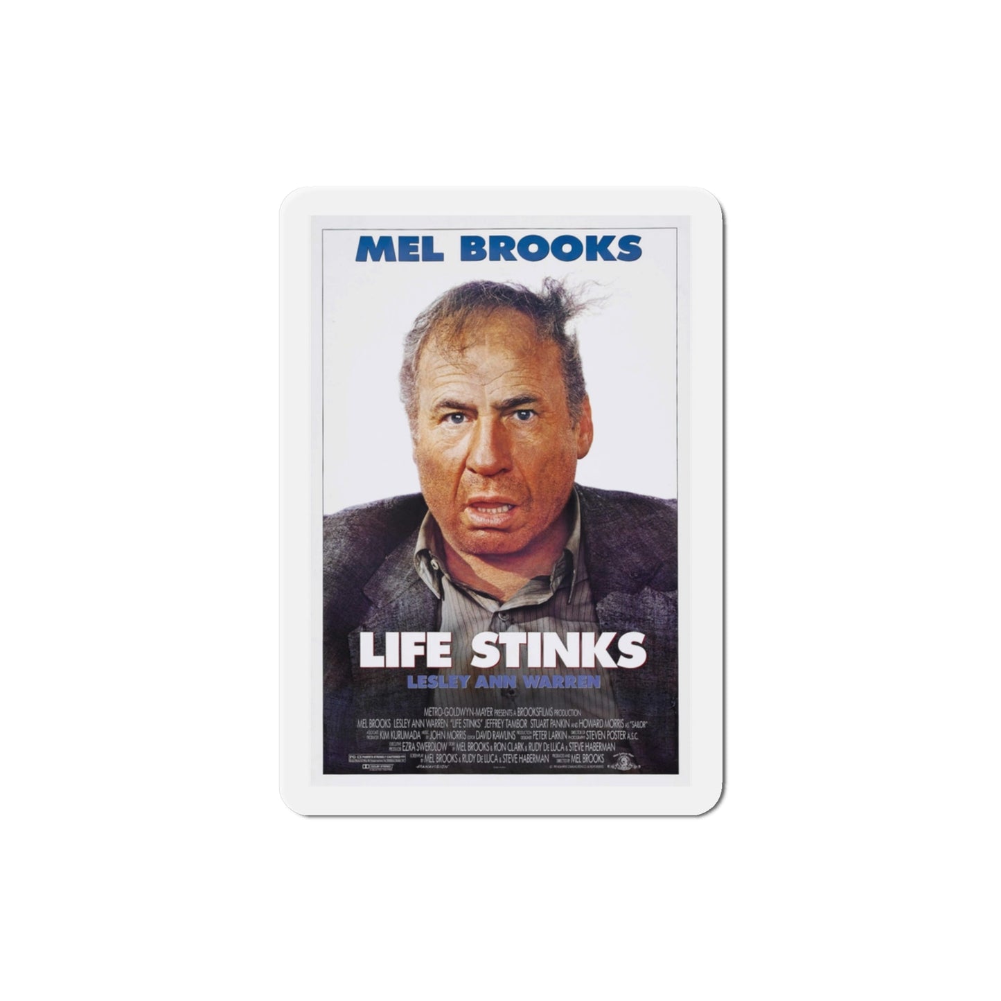 Life Stinks 1991 Movie Poster Die-Cut Magnet-3" x 3"-The Sticker Space