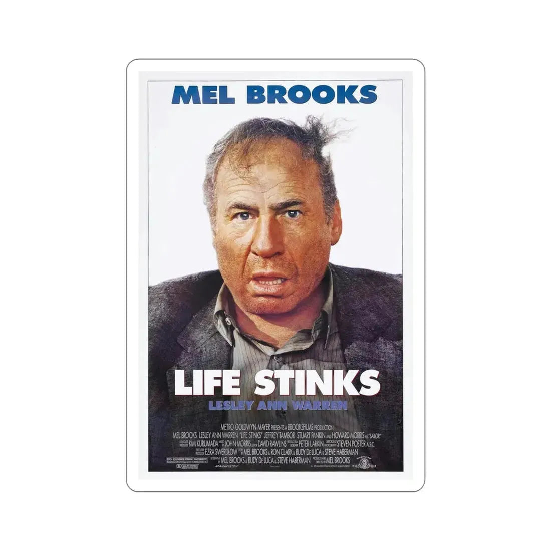 Life Stinks 1991 Movie Poster STICKER Vinyl Die-Cut Decal - The Sticker Space