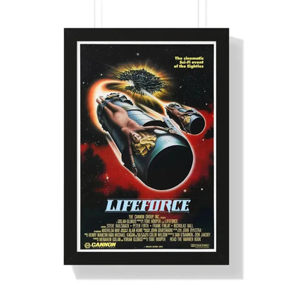 LIFEFORCE 1985 - Framed Movie Poster 16″ x 24″ Black - The Sticker Space
