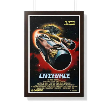 LIFEFORCE 1985 - Framed Movie Poster 20" x 30" Walnut - The Sticker Space