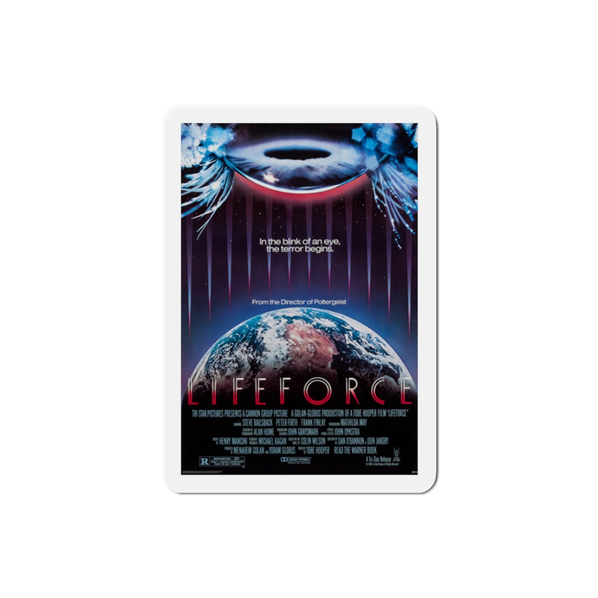 Lifeforce 1985 Movie Poster Die-Cut Magnet-2" x 2"-The Sticker Space