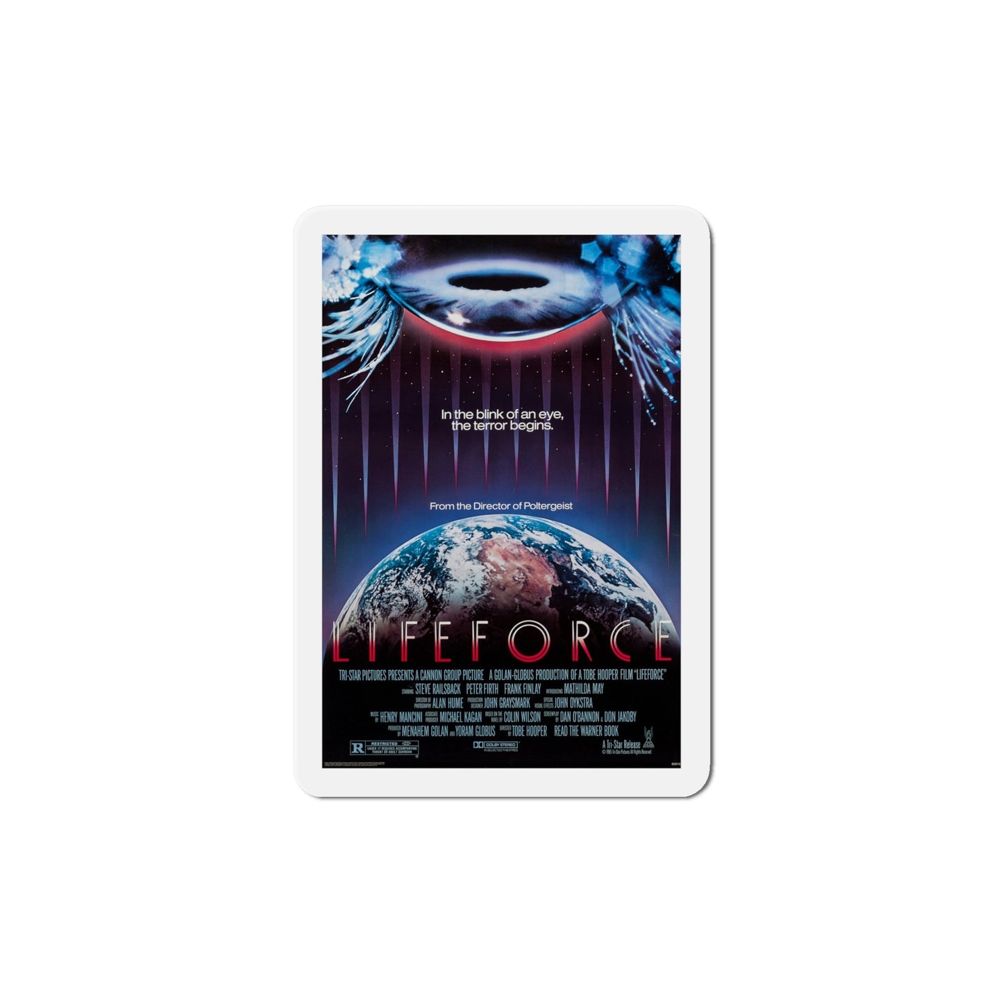 Lifeforce 1985 Movie Poster Die-Cut Magnet-6 × 6"-The Sticker Space