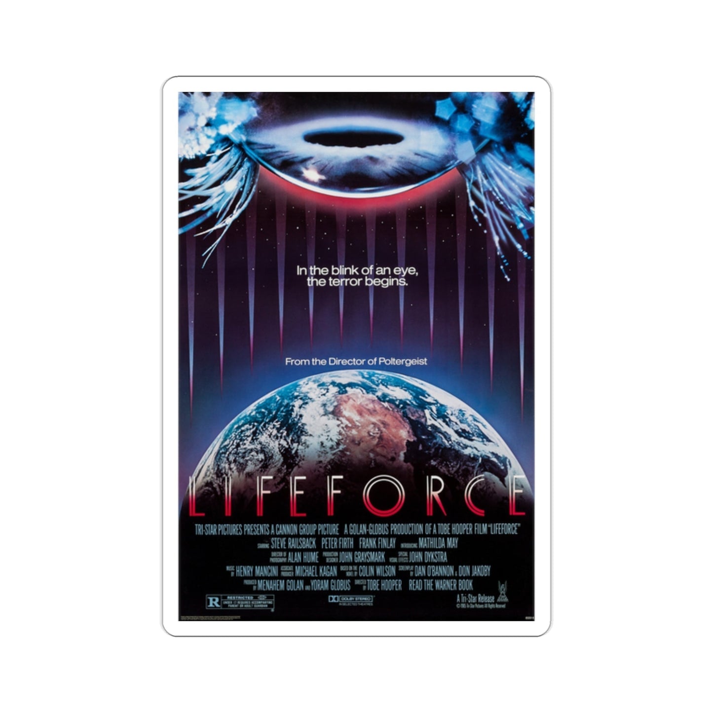 Lifeforce 1985 Movie Poster STICKER Vinyl Die-Cut Decal-2 Inch-The Sticker Space