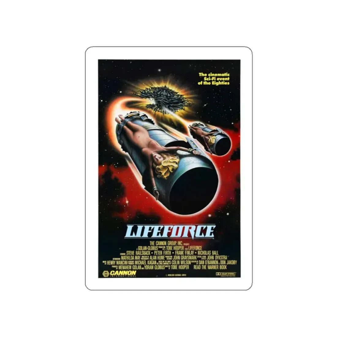 LIFEFORCE 1985 Movie Poster STICKER Vinyl Die-Cut Decal - The Sticker Space