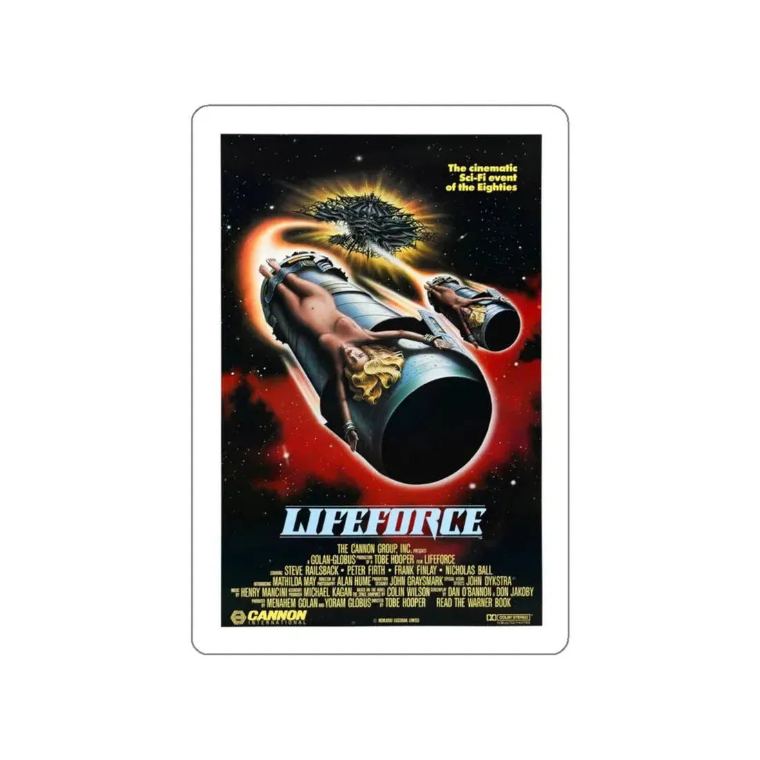 LIFEFORCE 1985 Movie Poster STICKER Vinyl Die-Cut Decal - The Sticker Space