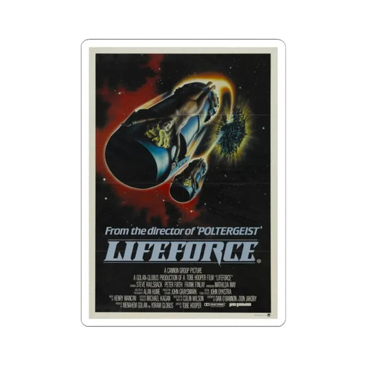 LIFEFORCE (3) 1985 Movie Poster - STICKER Vinyl Kiss-Cut Decal 2 Inch White - The Sticker Space