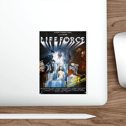 LIFEFORCE (FRENCH) 1985 Movie Poster STICKER Vinyl Die-Cut Decal-The Sticker Space