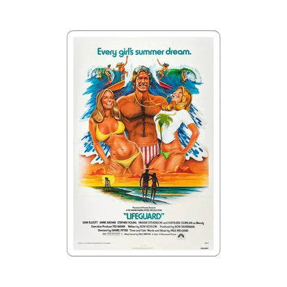 Lifeguard 1976 Movie Poster STICKER Vinyl Die-Cut Decal 5 Inch - The Sticker Space