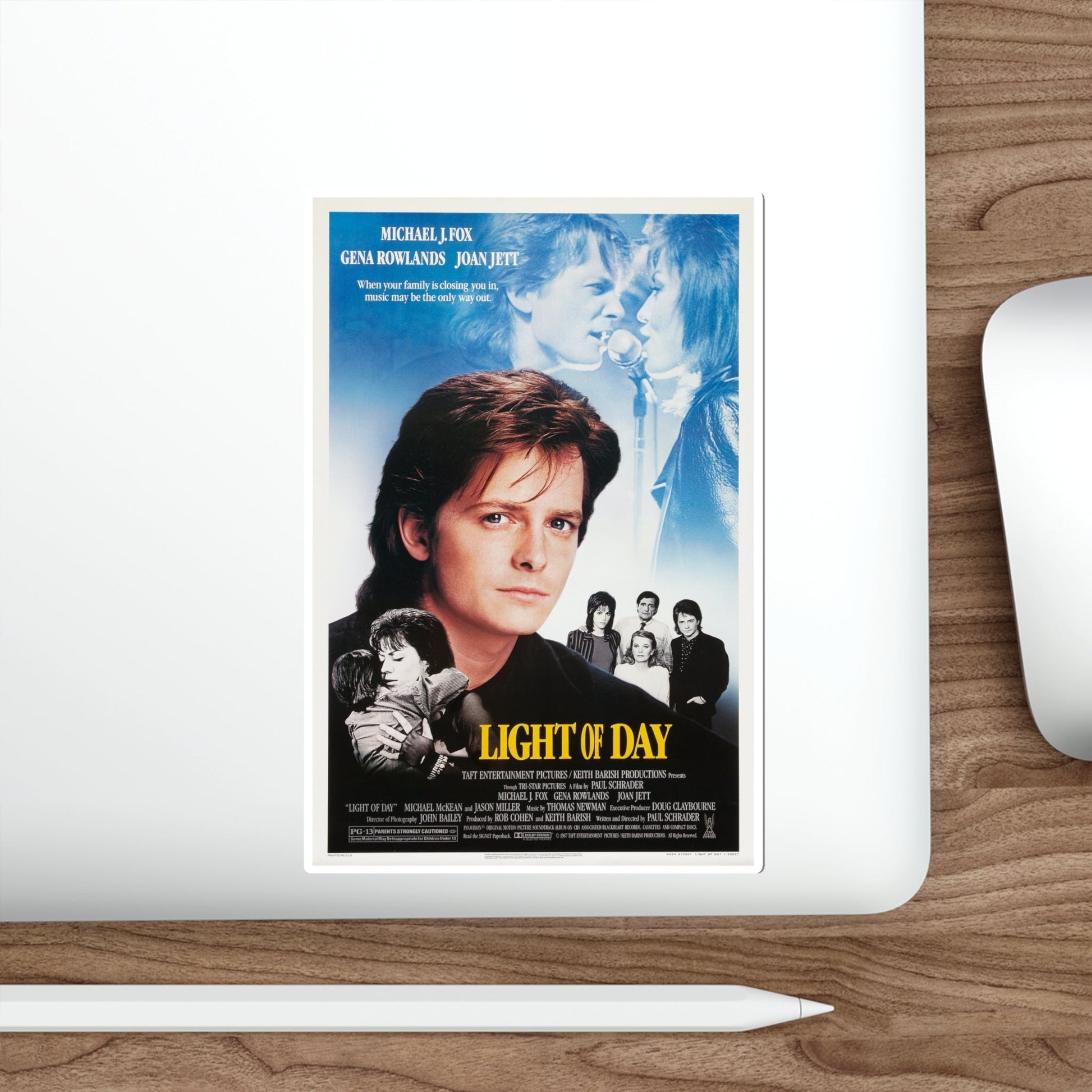 Light of Day 1987 Movie Poster STICKER Vinyl Die-Cut Decal-The Sticker Space