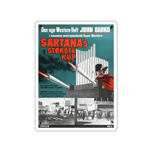 LIGHT THE FUSE... SARTANA IS COMING (2) 1970 Movie Poster STICKER Vinyl Die-Cut Decal 2 Inch - The Sticker Space