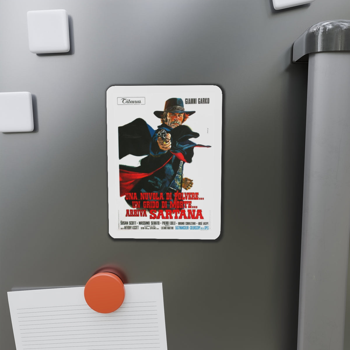 LIGHT THE FUSE... SARTANA IS COMING 1970 Movie Poster - Refrigerator Magnet-The Sticker Space