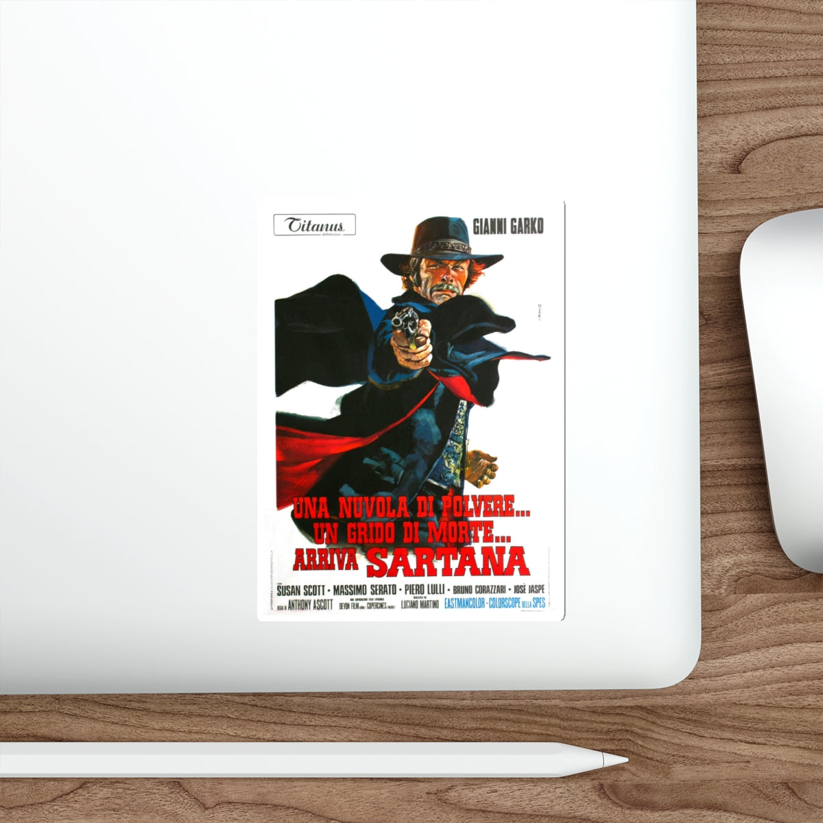 LIGHT THE FUSE... SARTANA IS COMING 1970 Movie Poster STICKER Vinyl Die-Cut Decal-The Sticker Space