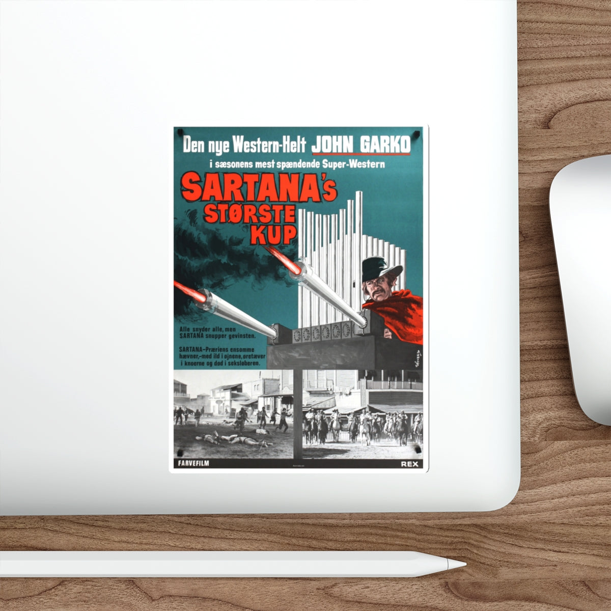 LIGHT THE FUSE... SARTANA IS COMING (2) 1970 Movie Poster STICKER Vinyl Die-Cut Decal-The Sticker Space