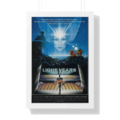 LIGHT YEARS 1988 - Framed Movie Poster 16″ x 24″ White - The Sticker Space