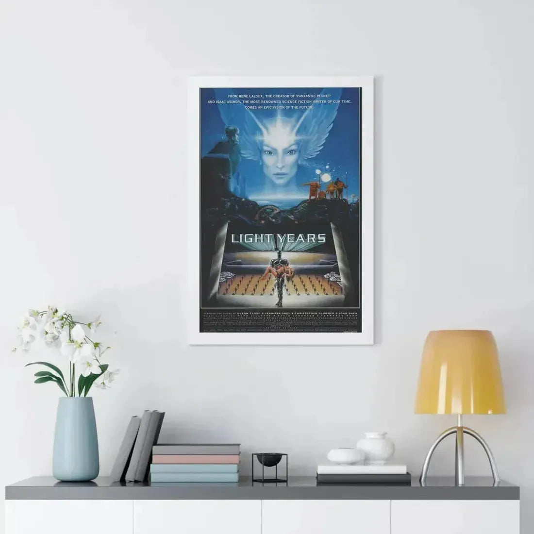 LIGHT YEARS 1988 - Framed Movie Poster - The Sticker Space