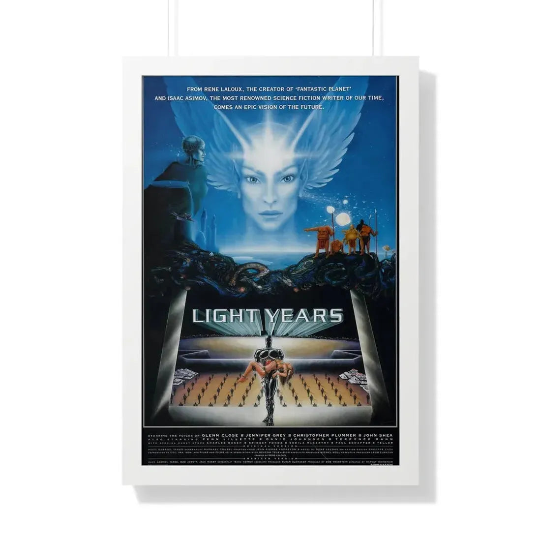 LIGHT YEARS 1988 - Framed Movie Poster - The Sticker Space