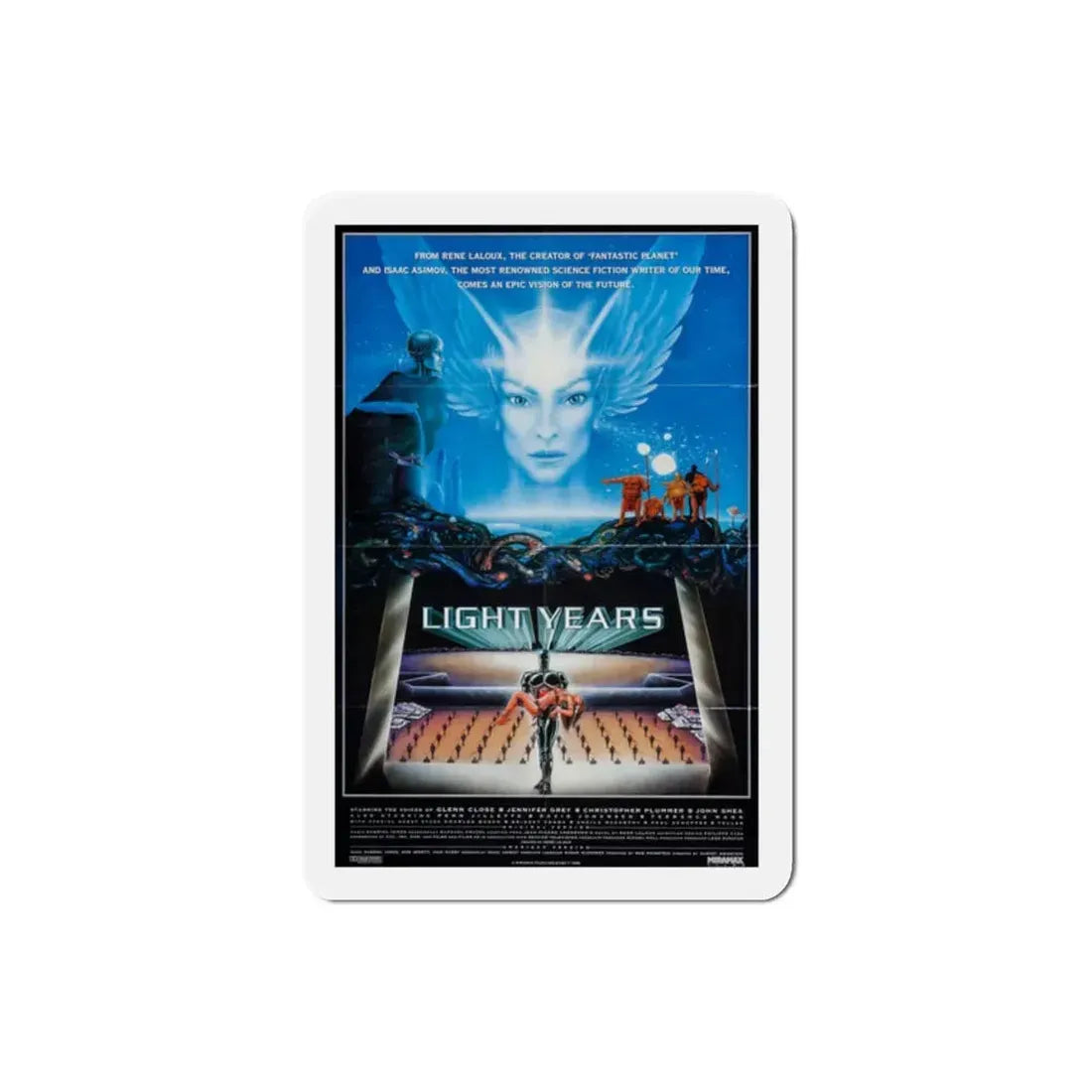 Light Years 1988 Movie Poster Refrigerator Magnet 2 Inch - The Sticker Space