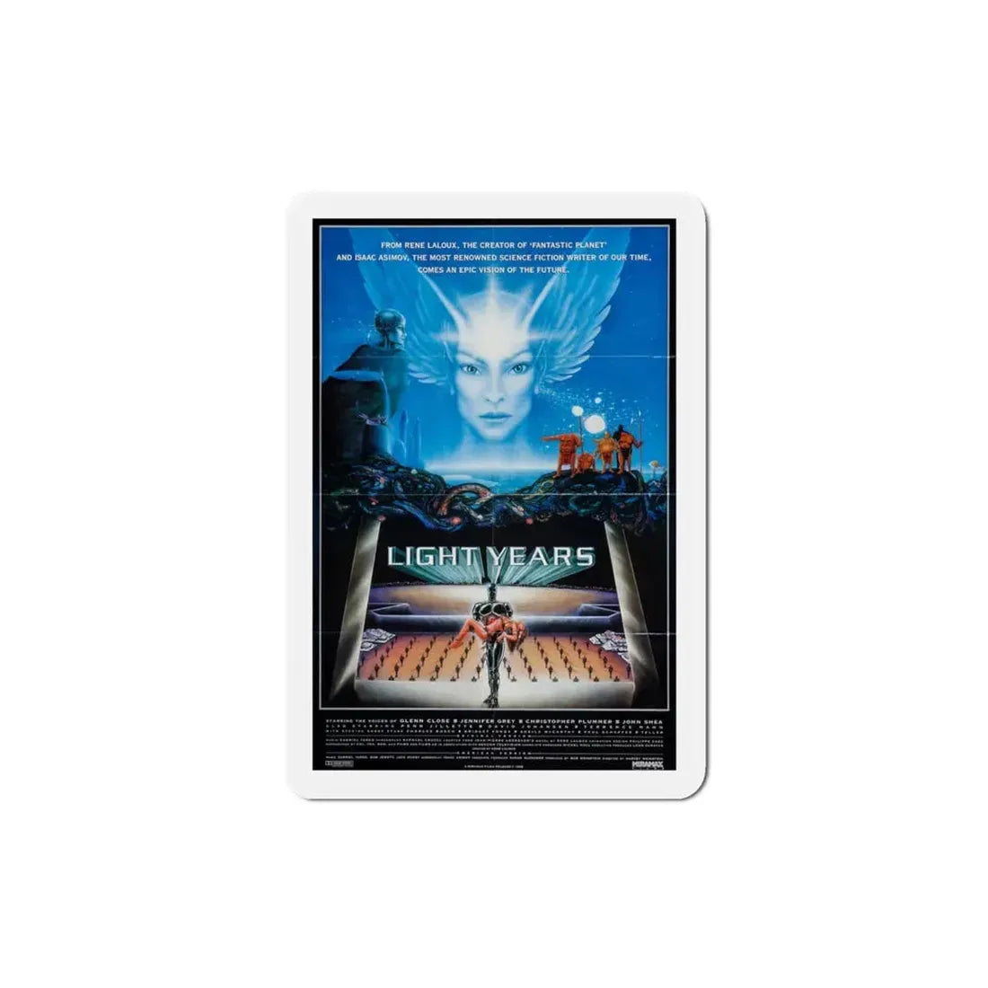 Light Years 1988 Movie Poster Refrigerator Magnet 3 Inch - The Sticker Space
