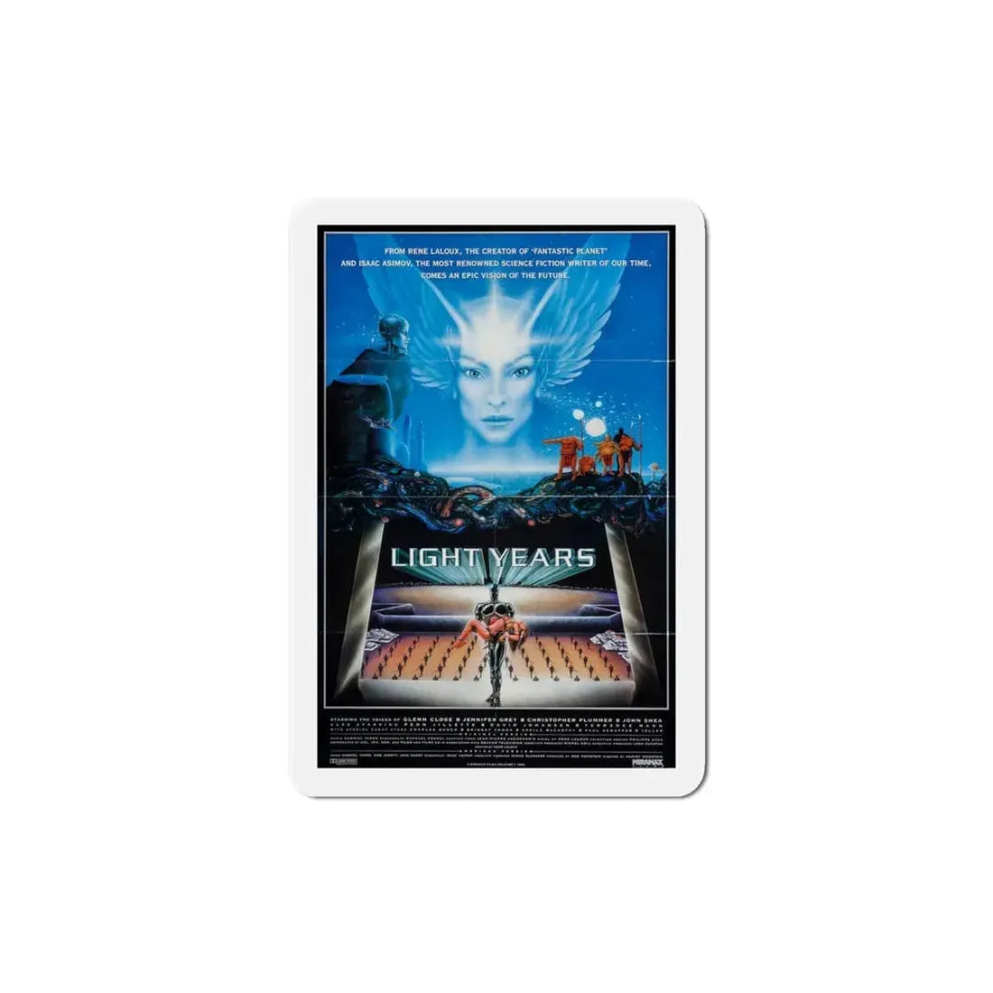Light Years 1988 Movie Poster Refrigerator Magnet 4 Inch - The Sticker Space