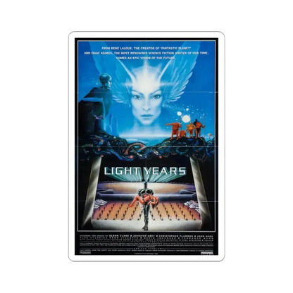 Light Years 1988 Movie Poster - STICKER Vinyl Kiss-Cut Decal 2 Inch White - The Sticker Space